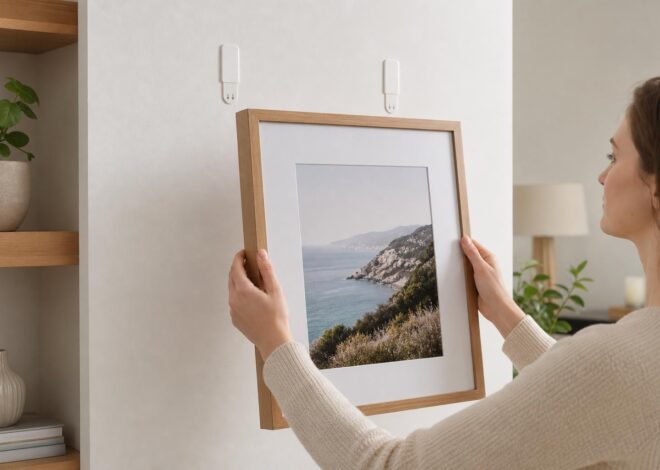 Comment accrocher un tableau sans percer : méthodes discrètes, solides et sans traces