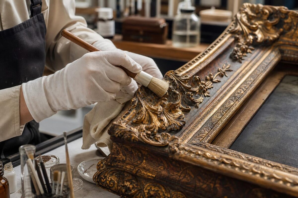 Nettoyer un cadre ancien : méthodes sûres, pièges cachés et gestes qui changent tout