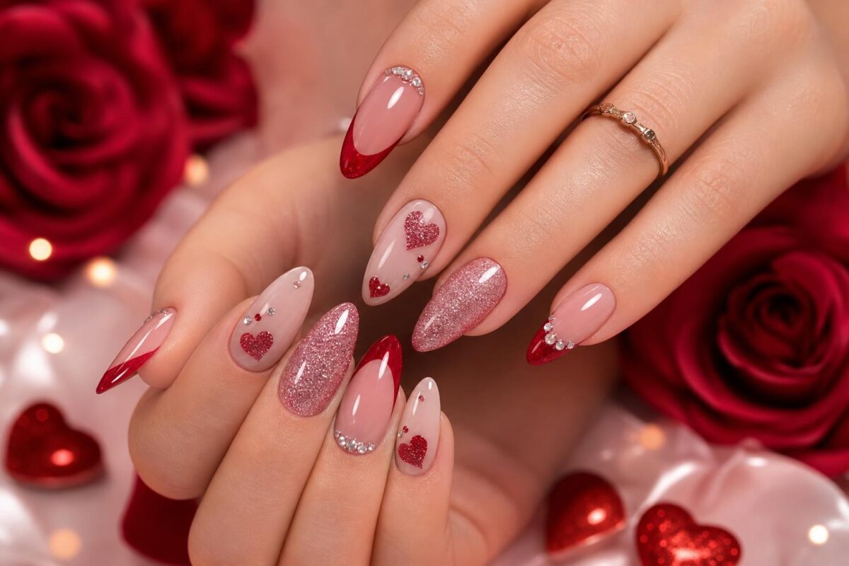 Ongles en gel pour la saint-valentin : idées romantiques qui sortent du cliché