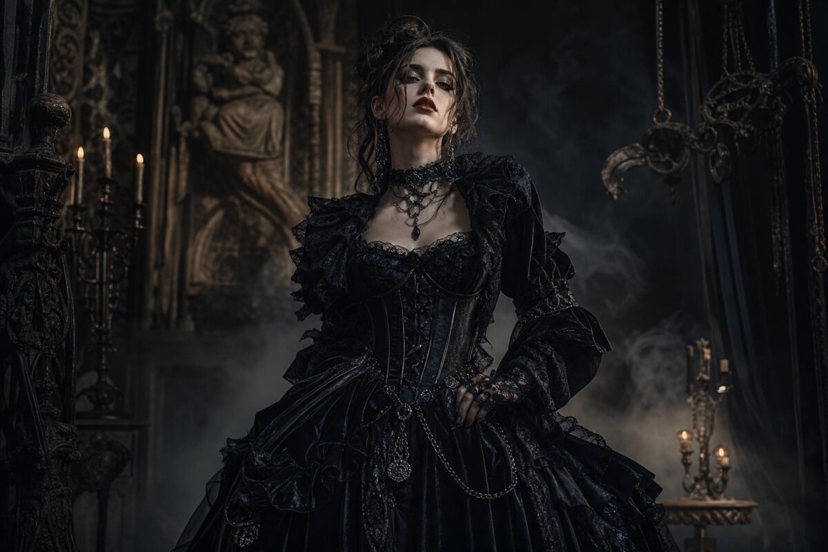 Robe gothique : secrets de style, matières et coupes pour une allure singulière et actuelle