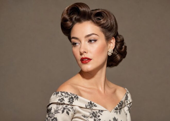 Coiffures des années 50 au goût du jour : glamour rétro, technique moderne et tenue durable