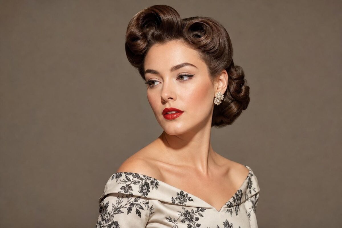 Coiffures des années 50 au goût du jour : glamour rétro, technique moderne et tenue durable