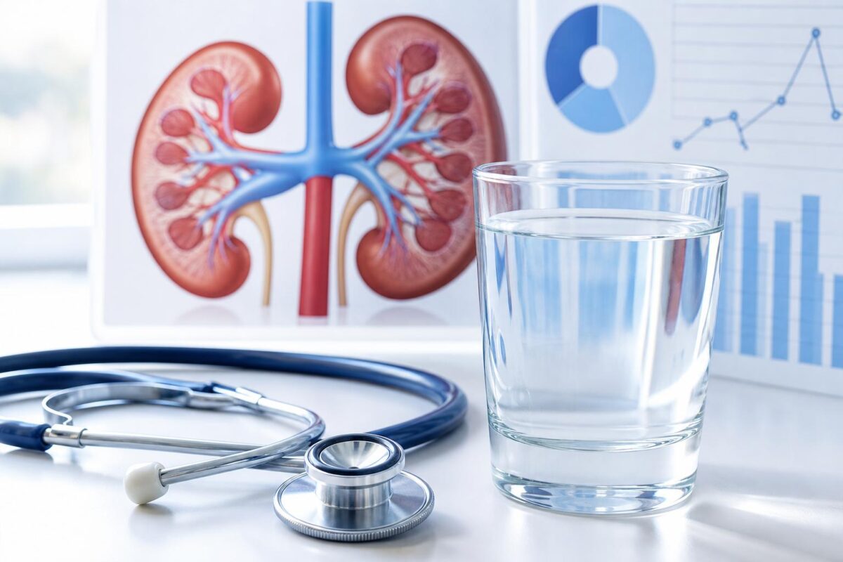 Quelle eau boire pour la créatinine élevée : choix simples, chiffres récents et erreurs à éviter